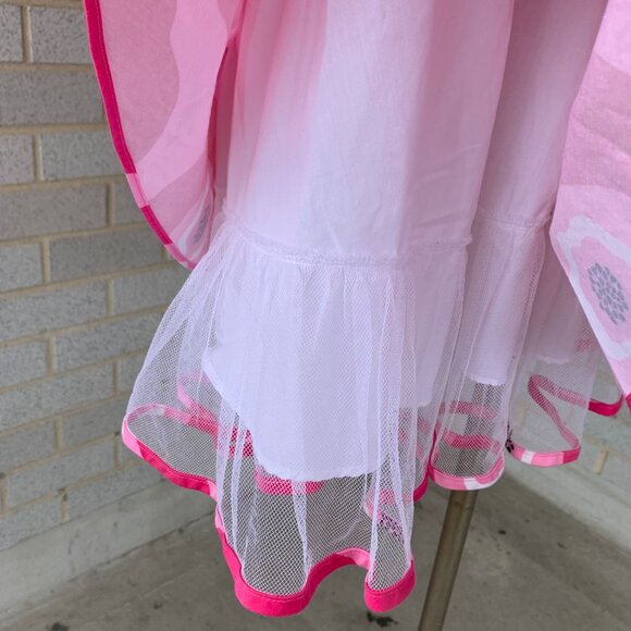 RARE EDITIONS PINK FULL SKIRT HALTER DRESS Y2K BARBIE WITH UNDERSKIRT SIZE 12 - Picture 3 of 10